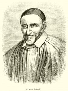 Vincent de Paul (gravure) door French School