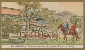 Bezoek aan het graf van de eerste Ming-keizer, China