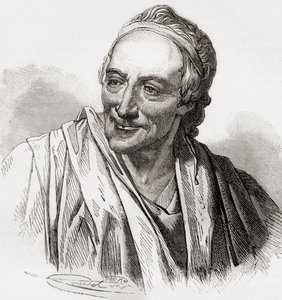 Voltaire, uit Histoire de France, gepubliceerd ca. 1880 door French School
