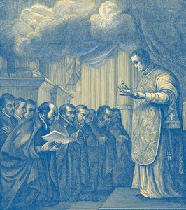 Gelofte van de eerste Metgezellen van St. Ignatius door French School