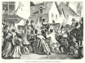 Reis van Napoleon in het zuidwesten van Frankrijk door French School
