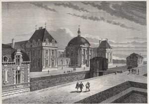 Vue du Chateau Royal de Monceaux - gravure uit 