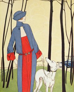 Wandelen met de hond, uit 