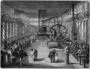 Oorlog van 1870: Explosieve capsulefabriek (capsulery). Bayonne, Pyreneeën Atlantique (64) door French School