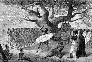 Krijgers Caffres Zoulous, Zuid-Afrika door French School