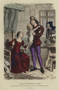 Rijke bourgeois familie, 14e eeuw