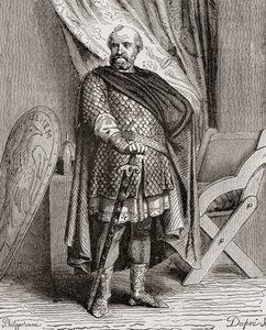 Willem I, uit Histoire de France, ca. 1880 door French School
