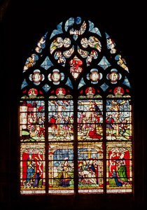 Raam met de Passie van Christus