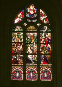 Raam met de doop van Christus, 1490