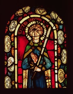 Raam van St. Timotheüs met de martelaarspalm, verwijderd uit de Neuwiller Abdij, atelier van Lorin de Chartres, Elzasser school