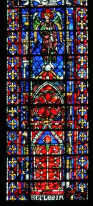 De kerk kathedraal van Reims door French School