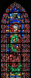 Raam w102 met St. Petrus door French School