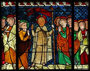 Venster w14 met Christus verschijnt aan zijn discipelen
