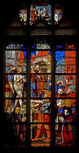Raam met Ecce Homo na Dürer