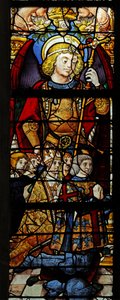St. Michael, een bisschop, een Montmorency en andere schenkers door French School