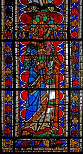 Raam w202 met afbeelding van St. Cecilia