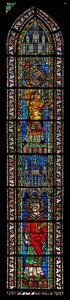 Raam w205 met St. Abrogastius en St. Solarius door French School