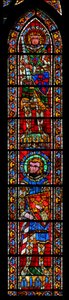 Raam w205 met St. Marcus en St. Acacius