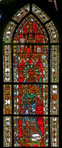 Raam w206 met St. Petronella door French School