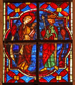 St. Johannes de Doper voor Herodes door French School