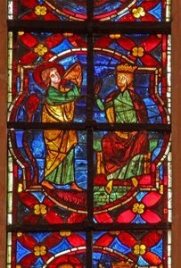 Een scène uit de legende van St. Johannes: de heilige drinkt de vergiftigde beker door French School