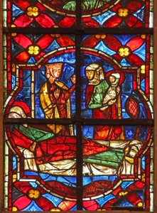 De geboorte van St. Johannes de Doper door French School
