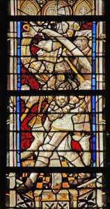 Ruit w214 met ridders die St. Thomas Becket doden