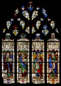 Raam w37 met de Evangelisten - Vier door French School