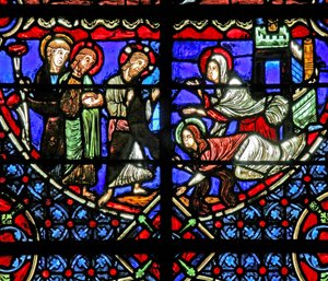 Martha en Maria met Christus