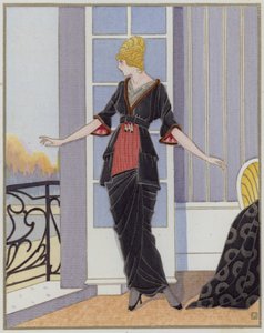 Damesmode uit de jaren 1910 door ontwerper Bechoff-David door French School