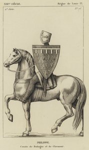 XIII Eeuw, Regering van Lodewijk IX, Filips, Graaf van Boulogne en Clermont
