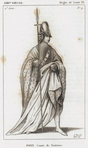 XIII Eeuw, Regering van Lodewijk IX, Pont, Graaf van Toulouse door French School