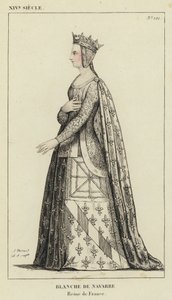XIV Eeuw, Blanche de Navarre, Koningin van Frankrijk door French School
