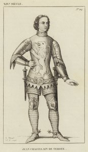 14e eeuw, Jean Chastelain de Terote (gravure) door French School