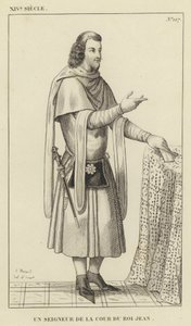 XIV Eeuw, Een Heer van het Hof van Koning Jan door French School