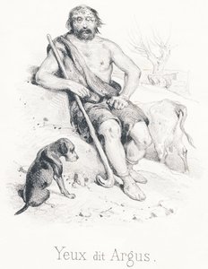 Y Ogen genaamd Argus, Zoon van Arestor, hij was een monsterlijke herder die honderd ogen had