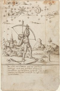 Je schiet op de hemel [fol. 9 recto], c.1512-1515 (pen en inkt) door French School