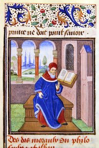 Zaqaquin, uit Histoire des Philosophes, eind 15e eeuw