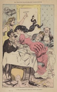 Zut voor Matassin! Cabassol, het is jou die ik liefheb! (gekleurde gravure) door French School