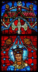 Duif van de Heilige Geest en de Maagd Maria