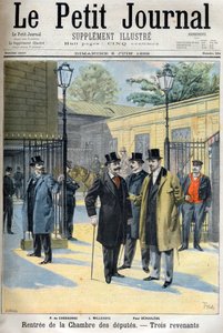 Heropening van de Kamer van Afgevaardigden, illustratie in Le Petit Journal, 5 juni door French School