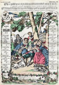 De ronde van Guilleri. Afbeelding van Epinal uit de 19e eeuw door French School