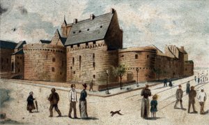 zicht op het kasteel van Nantes (lage Loire)