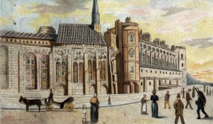 Uitzicht op het kasteel van Saint-Germain (Seine en Oise) door French School