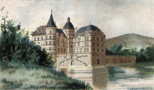 Uitzicht op het kasteel van Vizille in Isère