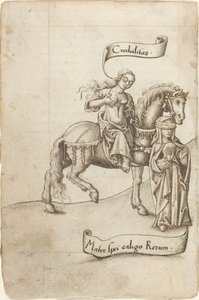 Goedgelovigheid Bereidt zich voor om de Moeder van Hoop te Voeden [fol. 18 verso]