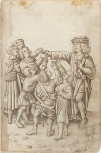 "Geef je rechterhand niet aan jan en alleman" [fol. 13 recto] door French early 16th Century