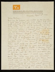Brief van Frida Kahlo aan Julien Levy, in het Engels, 20 april 1944 (pen en inkt op papier) door Frida Kahlo