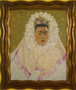 Zelfportret als Tehuana of Diego in mijn gedachten door Frida Kahlo