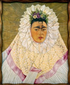 Zelfportret als Tehuana of Diego in gedachten door Frida Kahlo